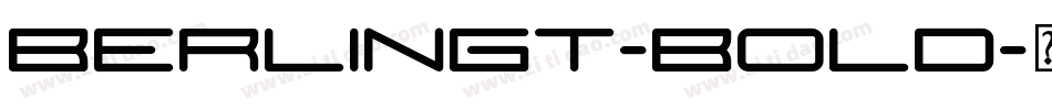 BerlingT-Bold字体转换