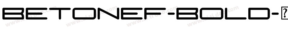 BetonEF-Bold字体转换