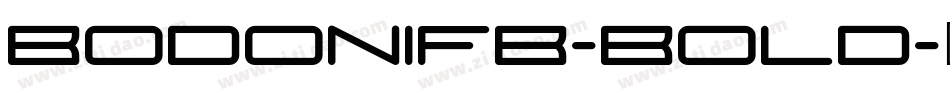 BodoniFB-Bold字体转换