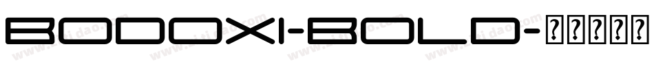 Bodoxi-Bold字体转换