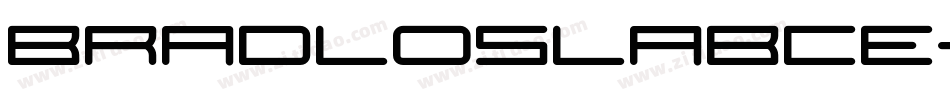 BradloSlabCE-Bold字体转换