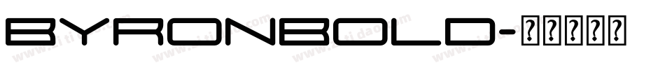 ByronBold字体转换