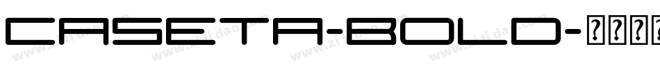 Caseta-Bold字体转换