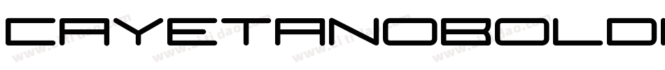 CayetanoBoldItalic-8jg字体转换