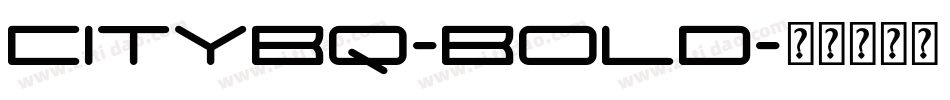 CityBQ-Bold字体转换