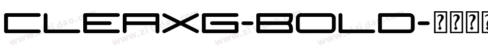 Cleaxg-Bold字体转换