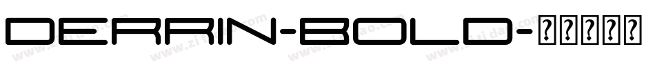 Derrin-Bold字体转换