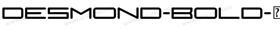 Desmond-Bold字体转换