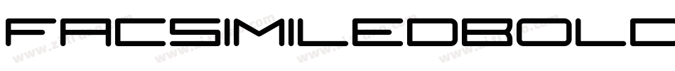 FacsimiledBold字体转换
