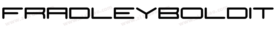 FradleyBoldItalic-d5oZ字体转换