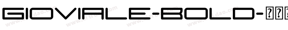 Gioviale-Bold字体转换