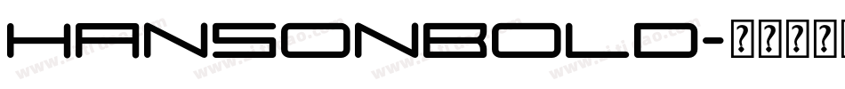 HansonBold字体转换