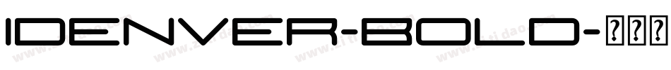 Idenver-Bold字体转换