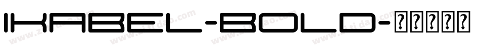 Ikabel-Bold字体转换