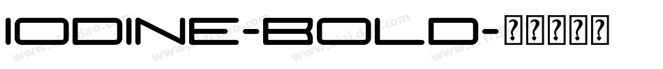 Iodine-Bold字体转换