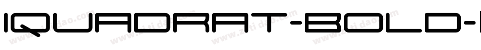 Iquadrat-Bold字体转换
