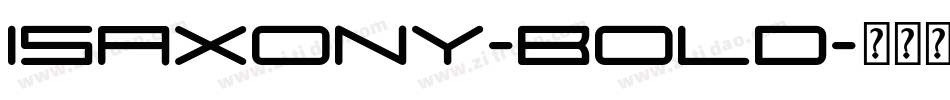 Isaxony-Bold字体转换