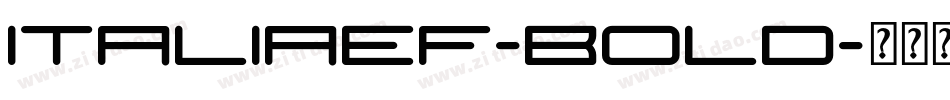 ItaliaEF-Bold字体转换
