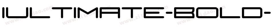Iultimate-Bold字体转换