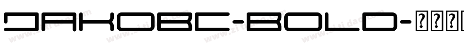 JakobC-Bold字体转换
