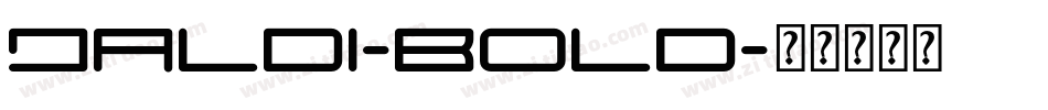 Jaldi-Bold字体转换