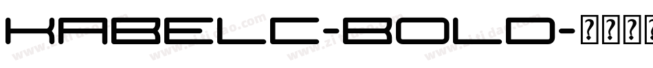 KabelC-Bold字体转换