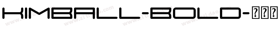 Kimball-Bold字体转换