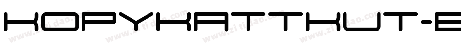 KopyKattKut-Bold字体转换