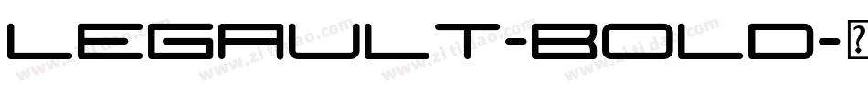 Legault-Bold字体转换