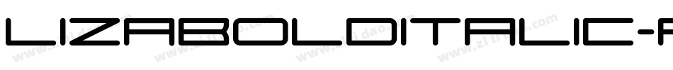 LizaBoldItalic-RMVW字体转换