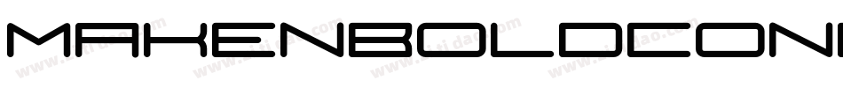 MakenBoldCondensed-p7ZOZ字体转换
