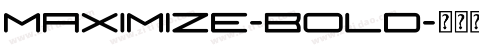 Maximize-Bold字体转换