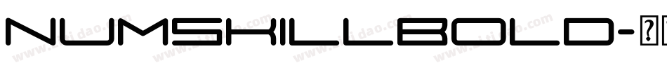 NumskillBold字体转换