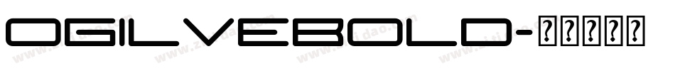 OgilveBold字体转换
