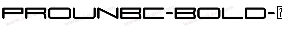 ProunBC-Bold字体转换