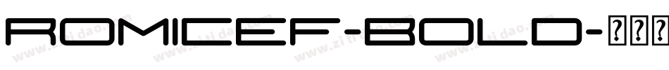 RomicEF-Bold字体转换