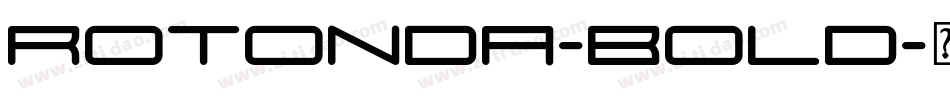 Rotonda-Bold字体转换
