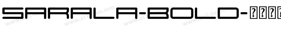 Sarala-Bold字体转换