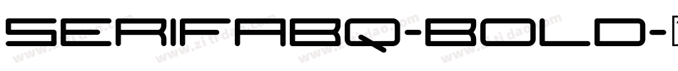 SerifaBQ-Bold字体转换