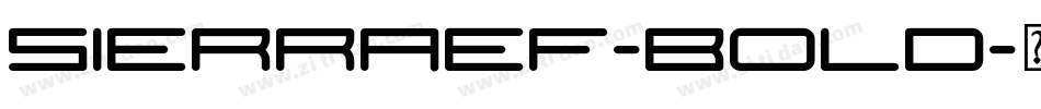 SierraEF-Bold字体转换