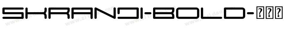 Skranji-Bold字体转换