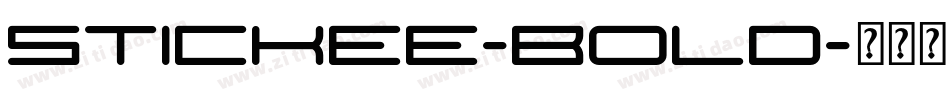 Stickee-Bold字体转换