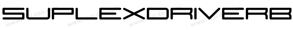 SuplexdriverBoldOblique-0rxz字体转换