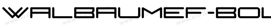 WalbaumEF-Bold字体转换