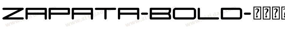 Zapata-Bold字体转换