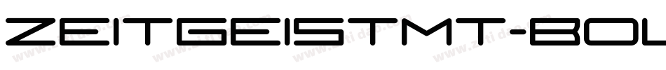 ZeitgeistMT-Bold字体转换