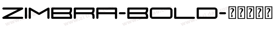 Zimbra-Bold字体转换
