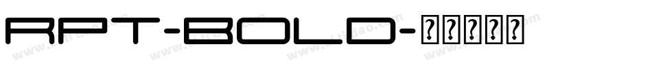 rpt-Bold字体转换