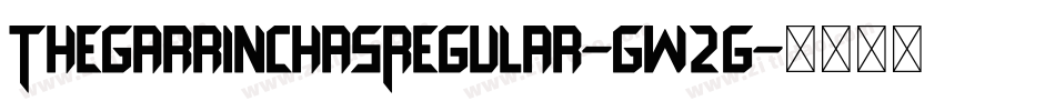 TheGarrinchasRegular-Gw2g字体转换