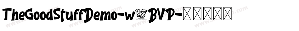 TheGoodStuffDemo-w1BVP字体转换
